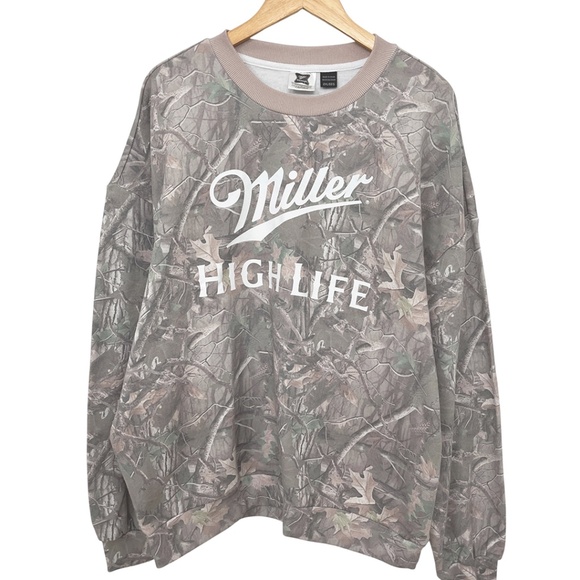 NWOT Miller High Life Camo Sweatshirt Men’s 2XL - Picture 2 of 10